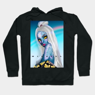 nima 2 abstract blue Hoodie